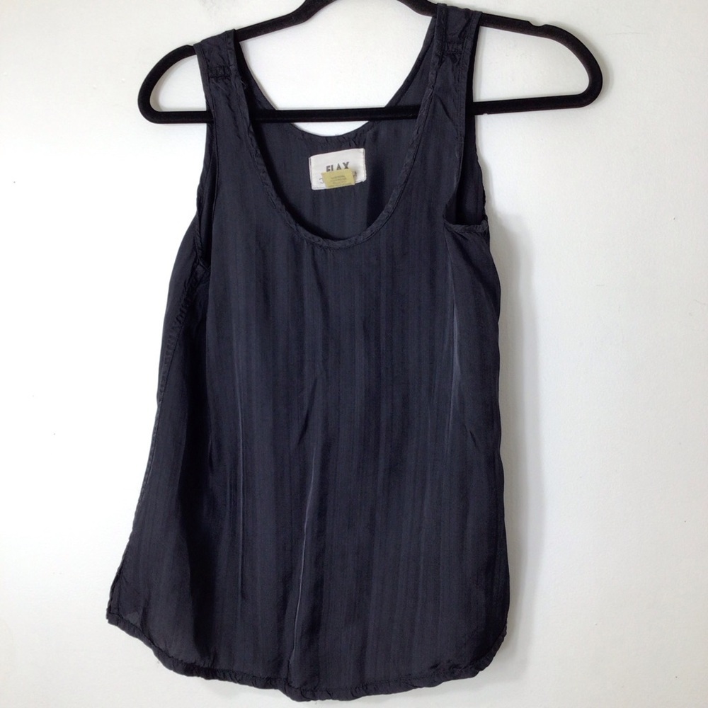 Flax sleeveless top women grey small - Picture 3 of 3